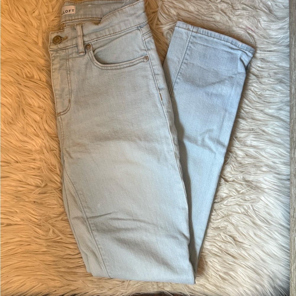 Loft Light Blue Women's Straight Jeans